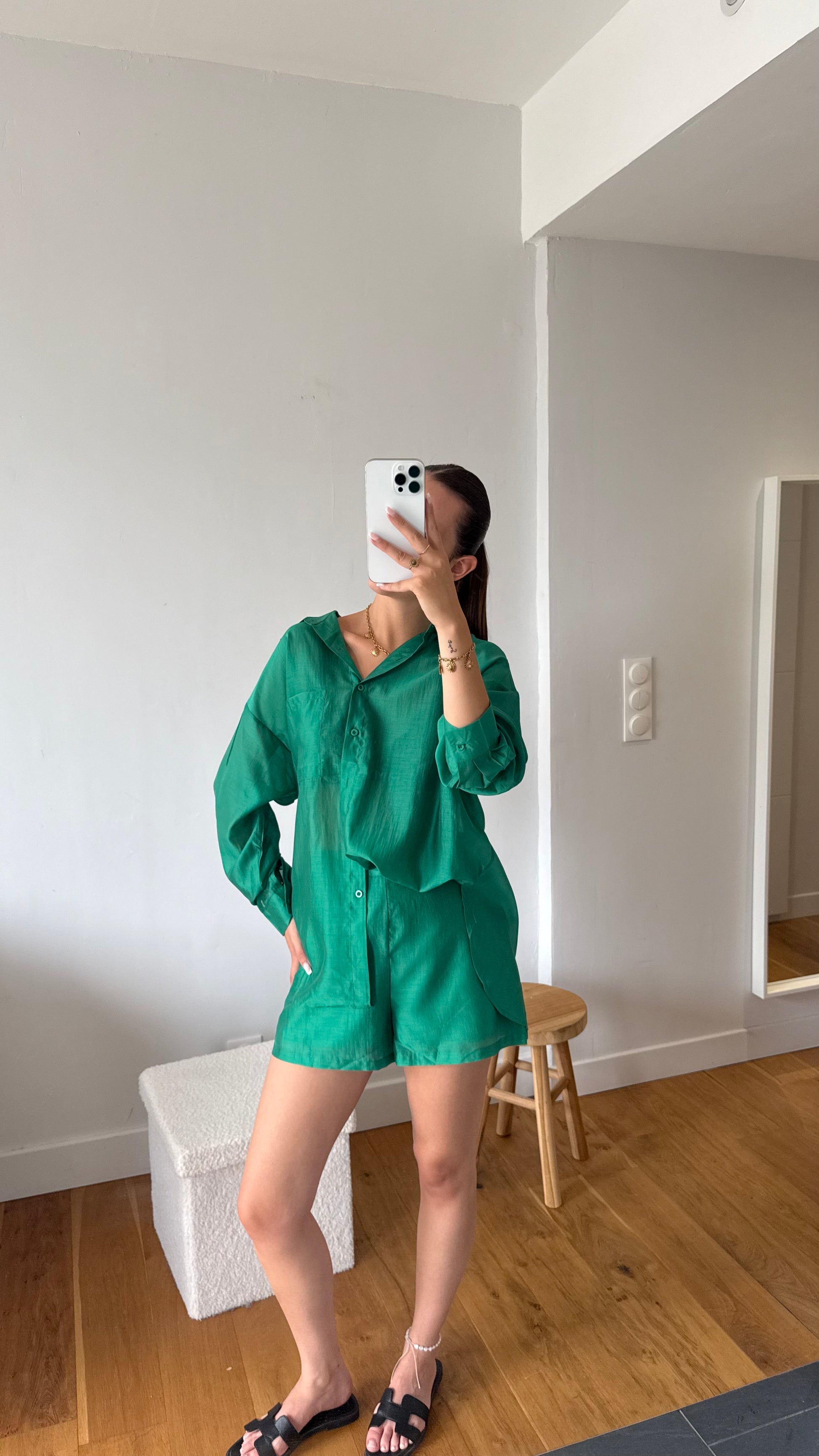 Ensemble Emilia vert