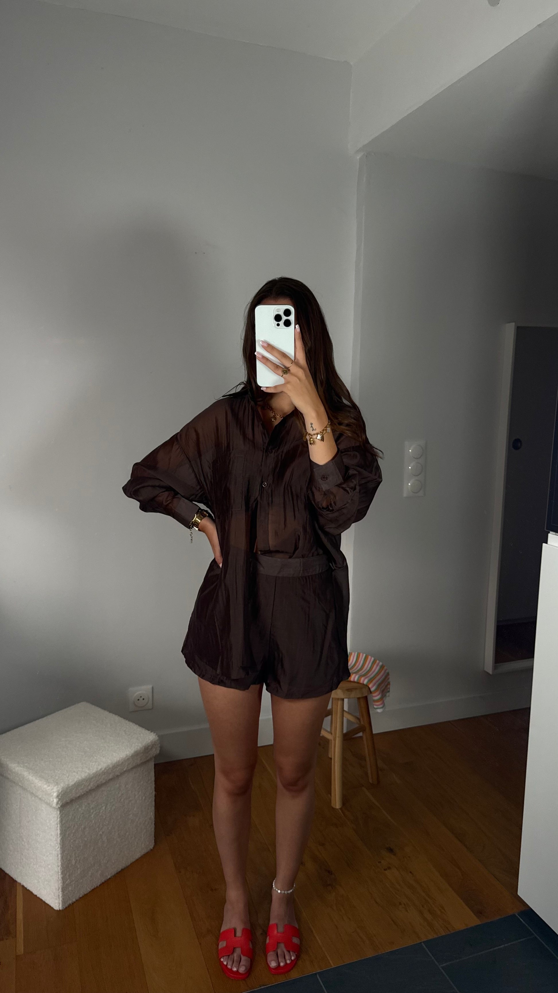 Ensemble Emilia marron