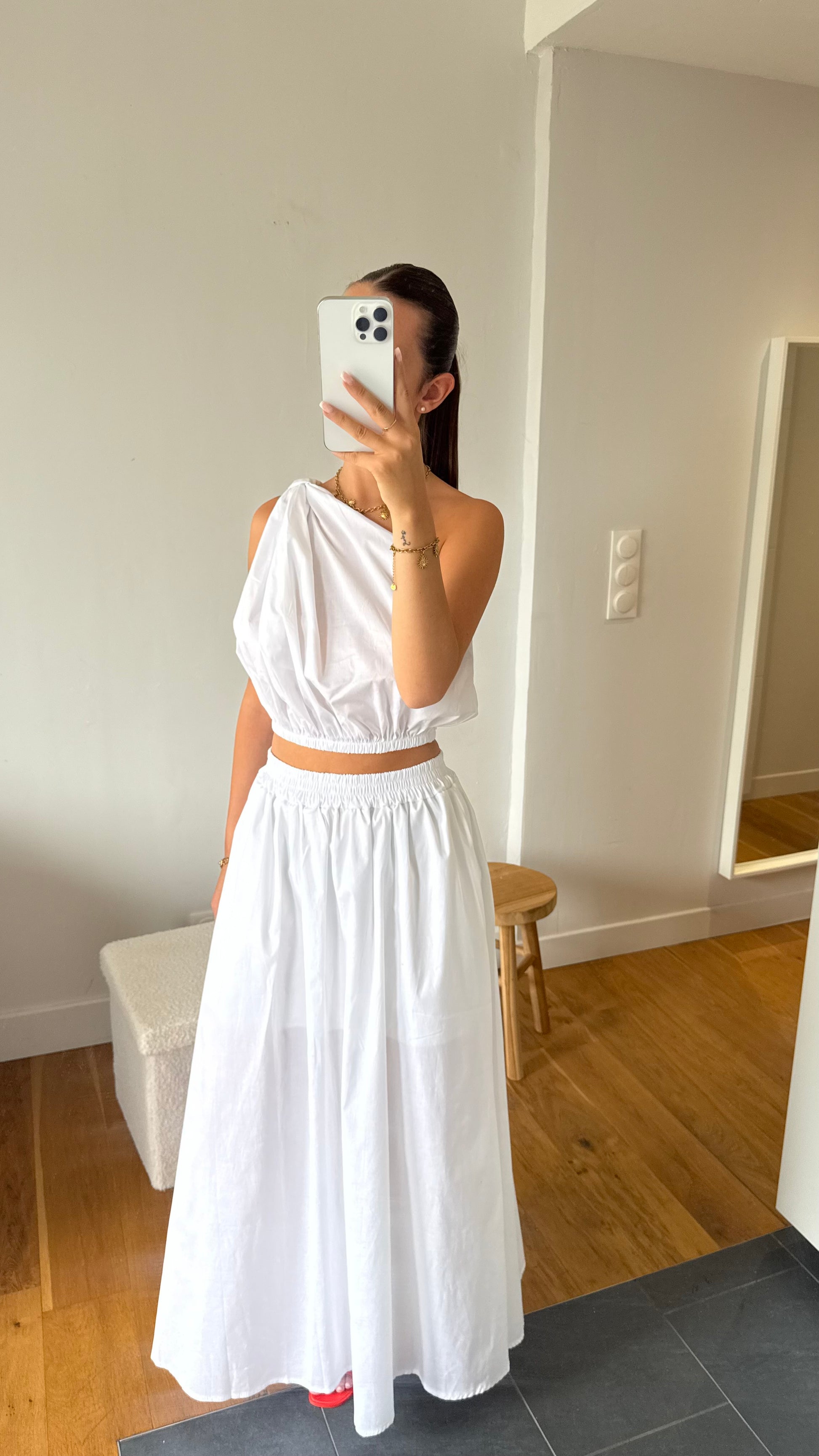 Top Sara blanc