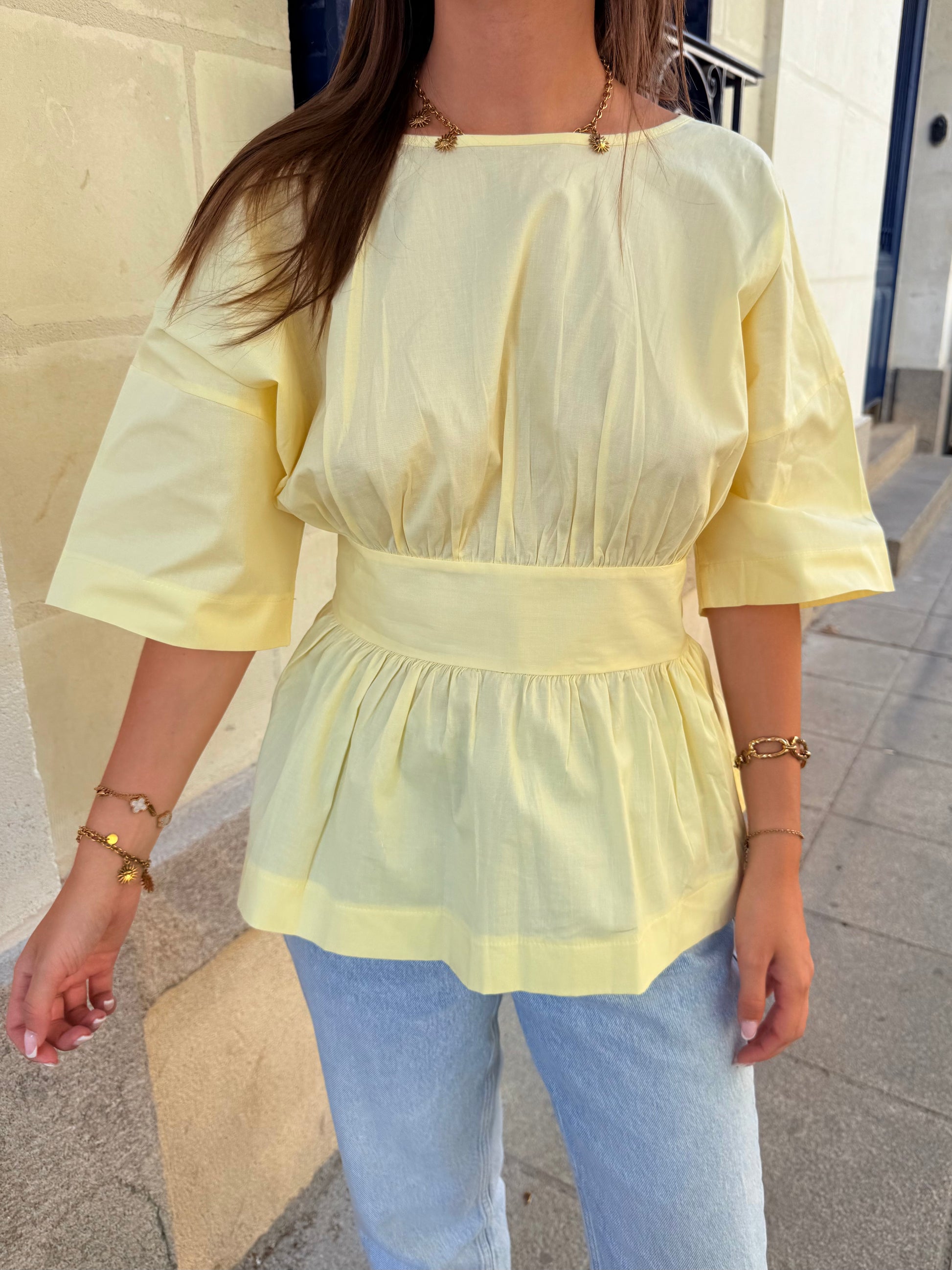 Blouse Maria jaune