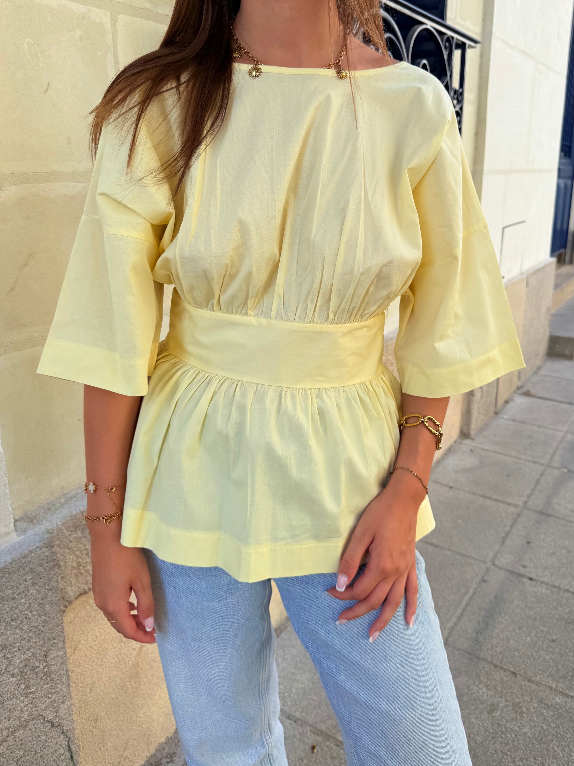 Blouse Maria jaune