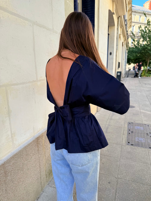 Blouse Maria bleu marine