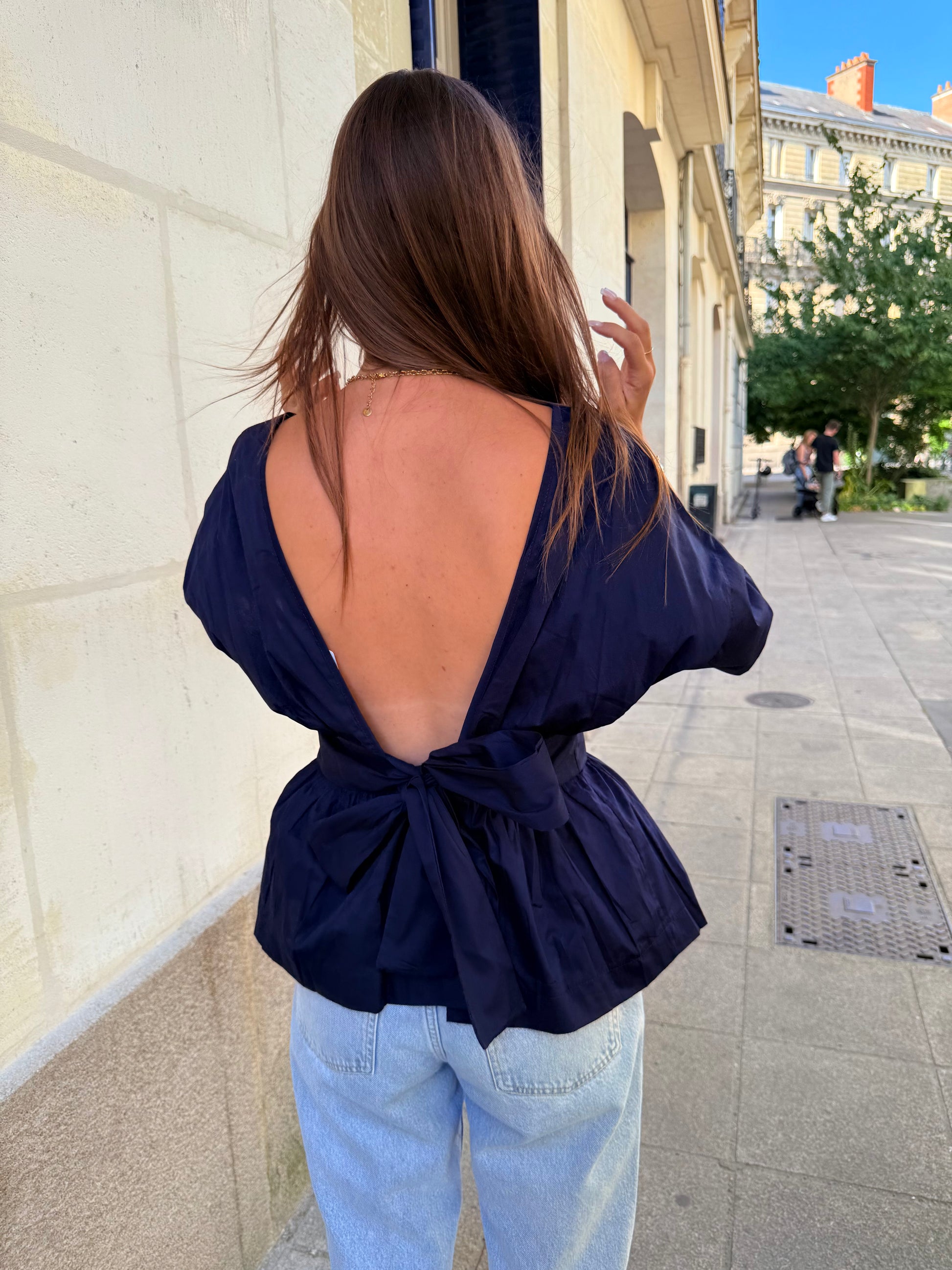 Blouse Maria bleu marine
