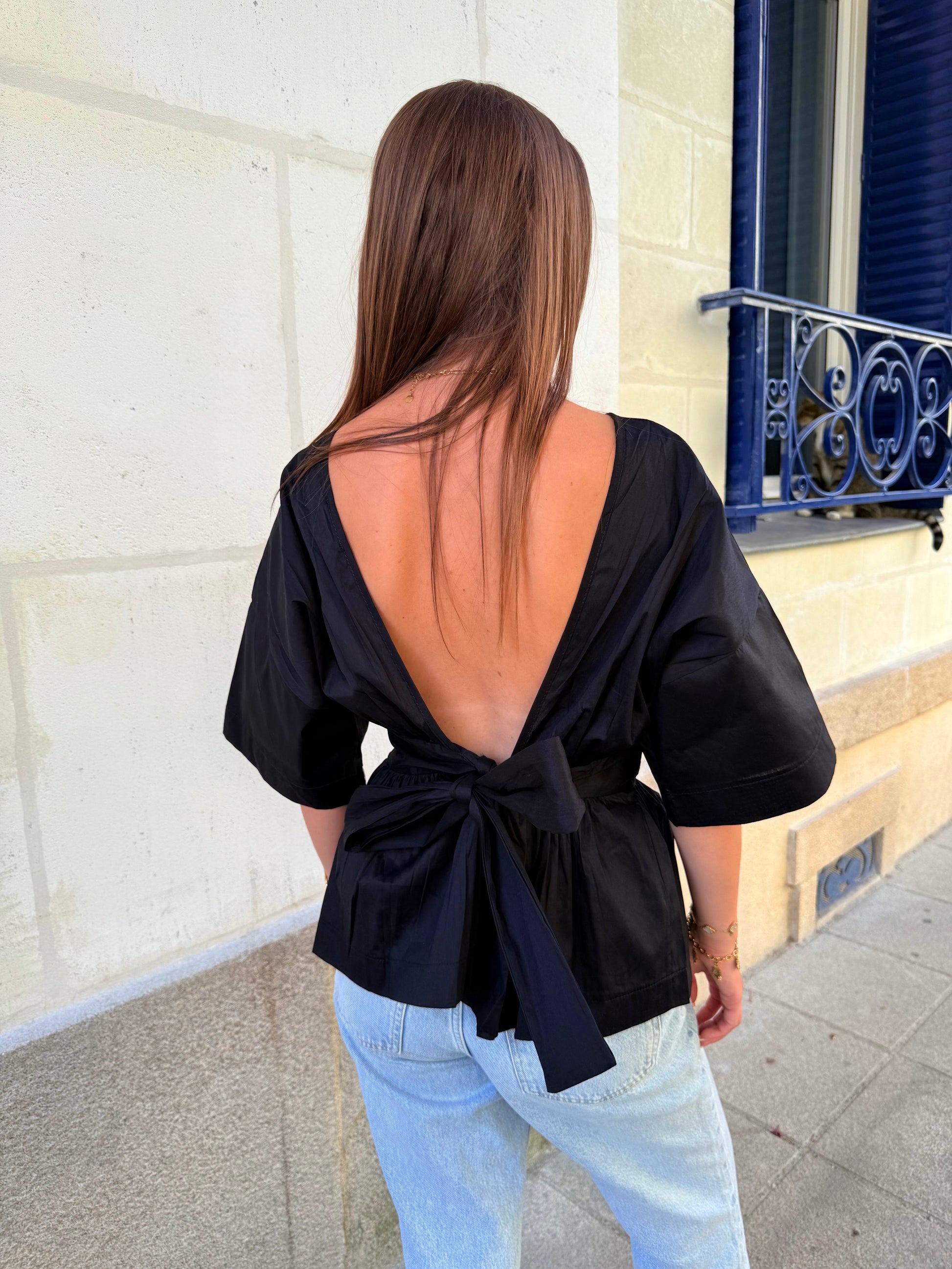 Blouse Maria noire