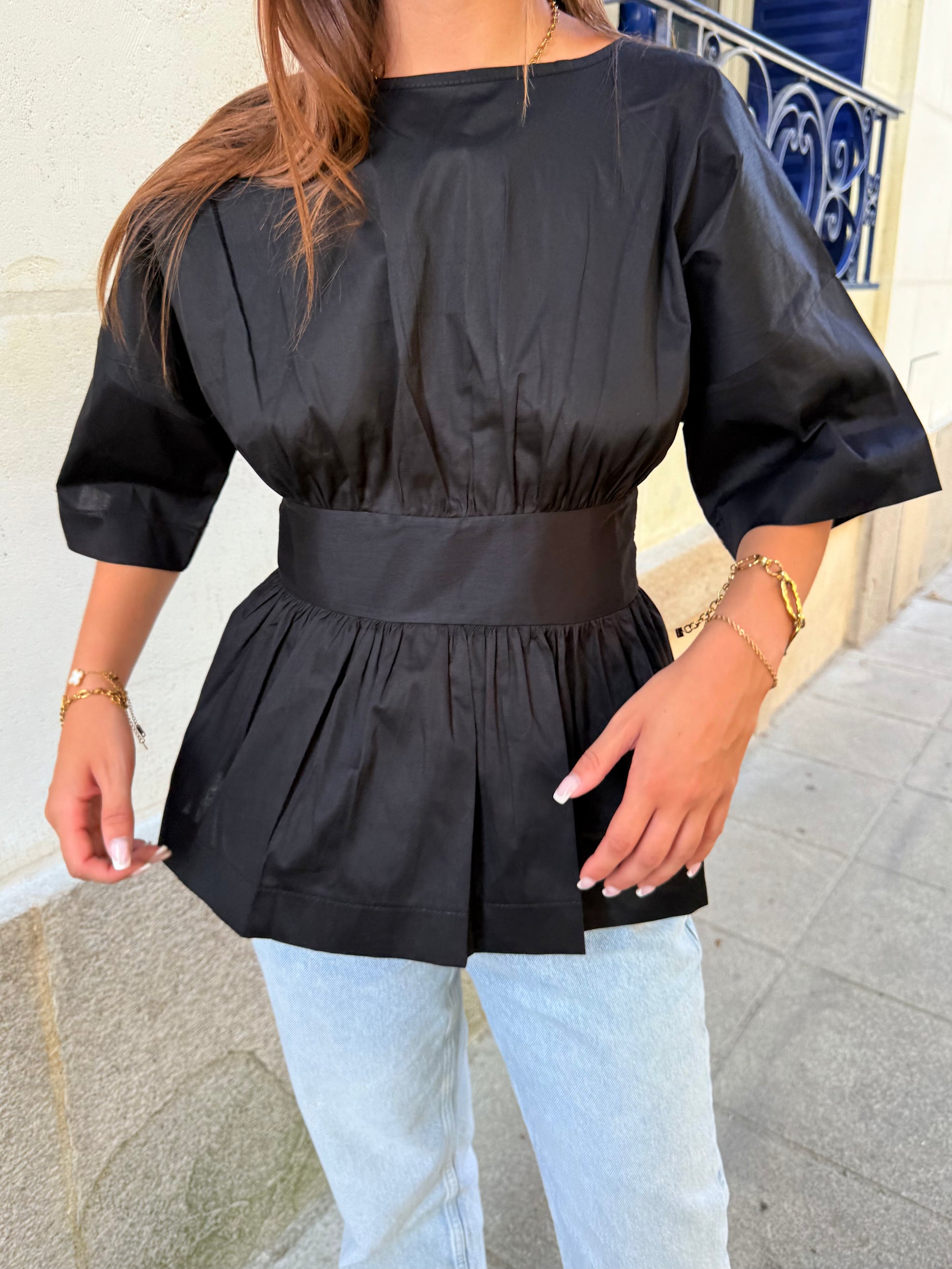 Blouse Maria noire