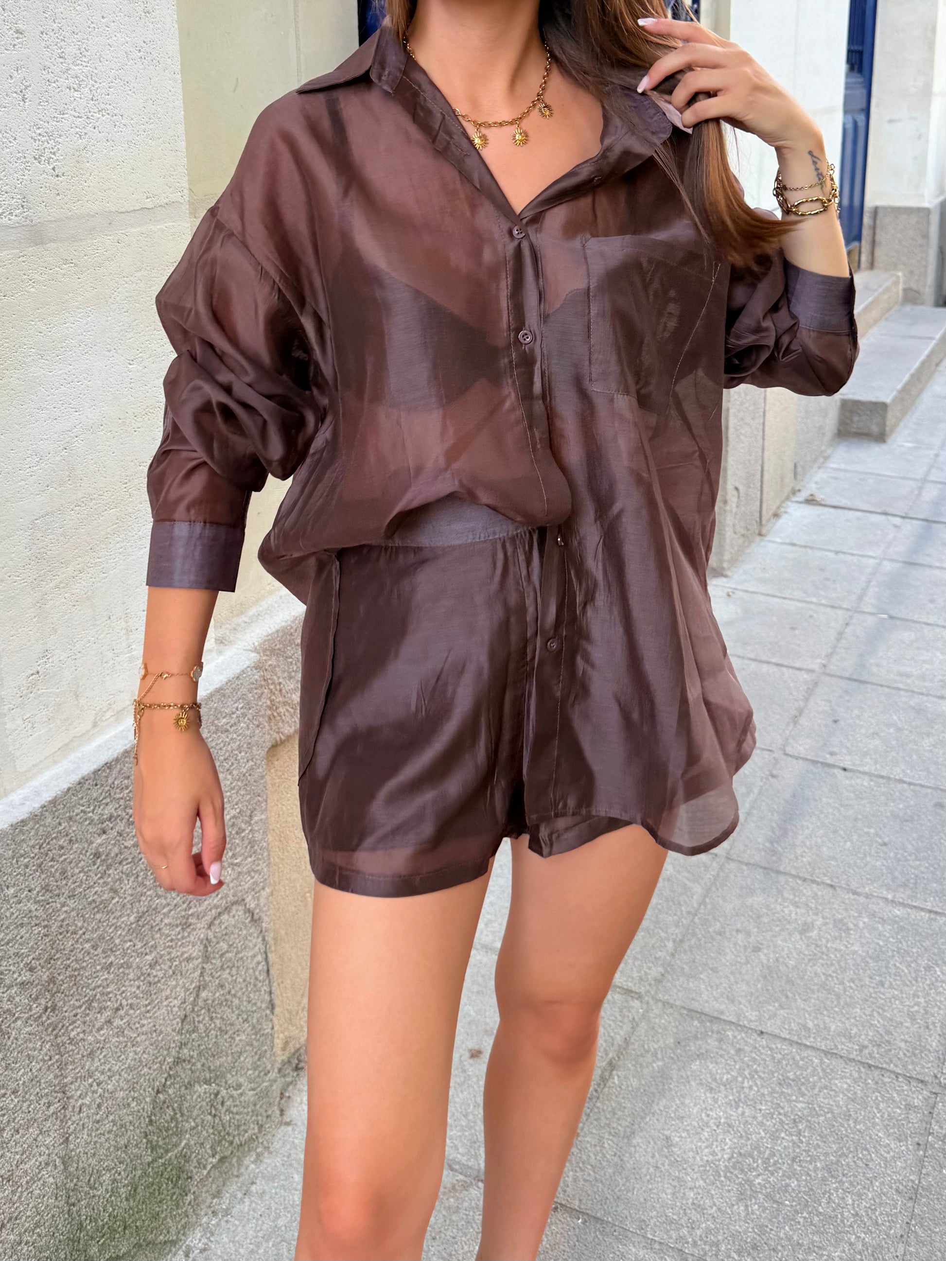 Ensemble Emilia marron